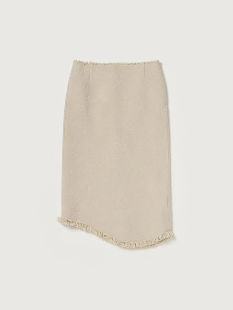 [WOMEN] AURALEE 오라리 26AW HOMESPUN TWEED FRINGE SKIRT 홈스펀 트위드 프린지 스커트 A26AS07HT